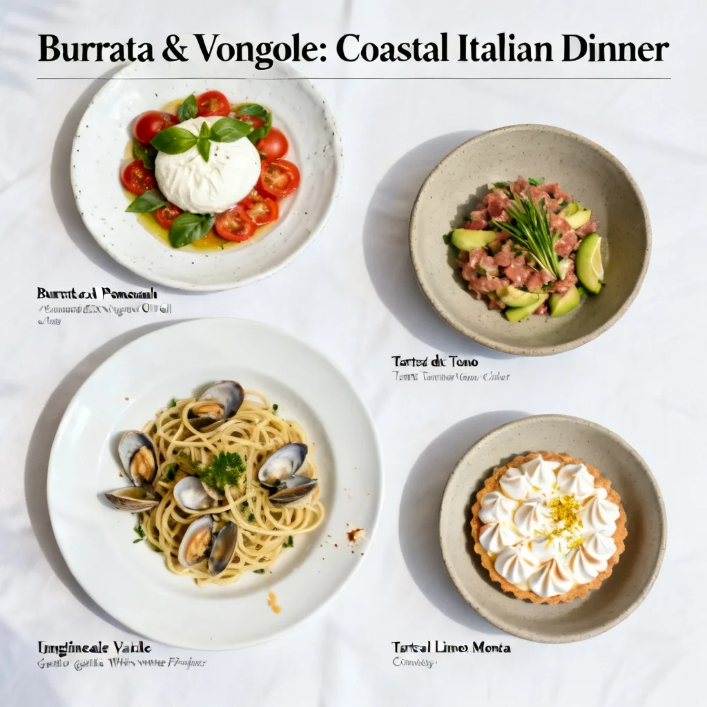 Burrata & Vongole: Coastal Italian Dinner