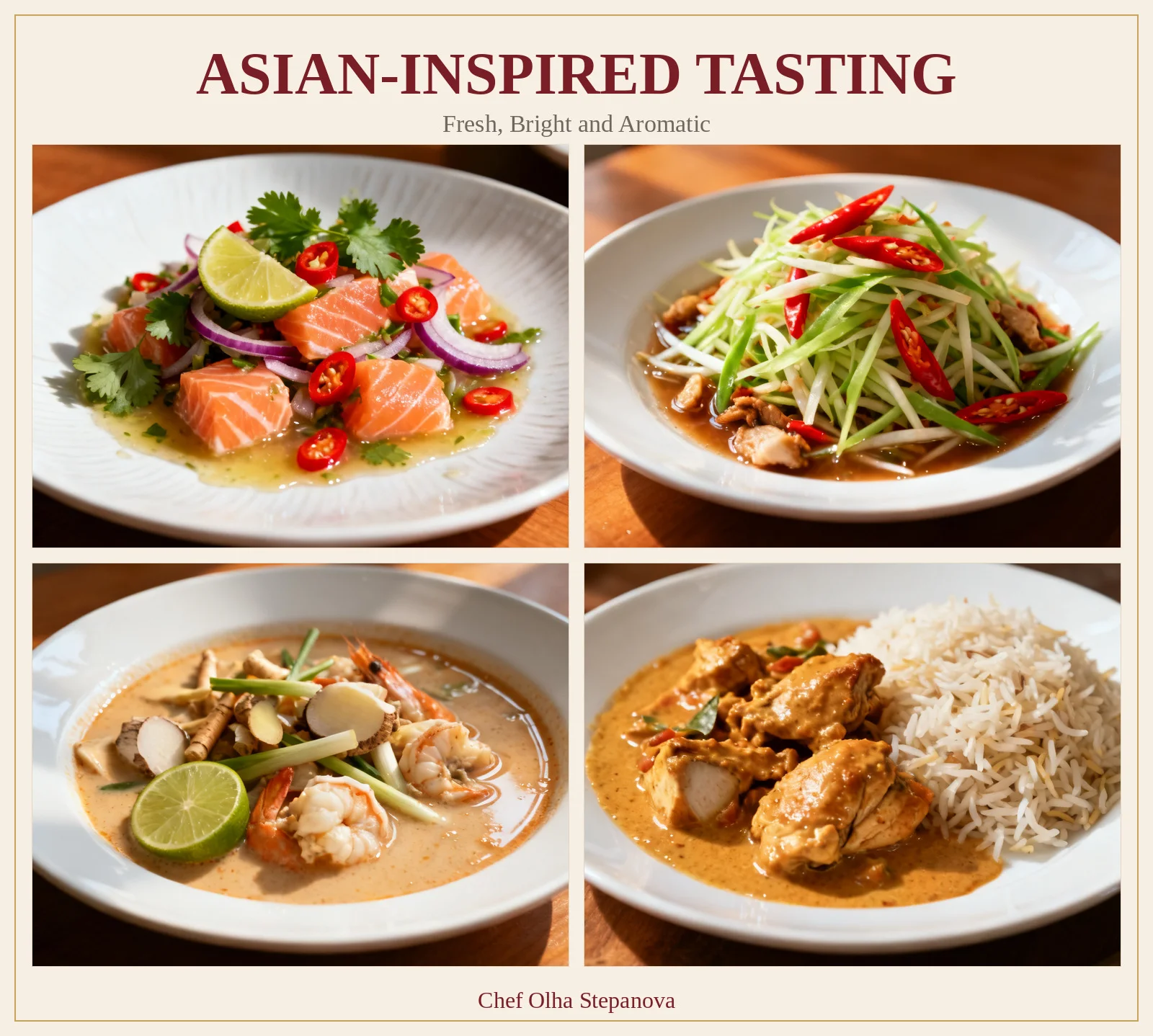 Asian-Inspired Tasting Menu