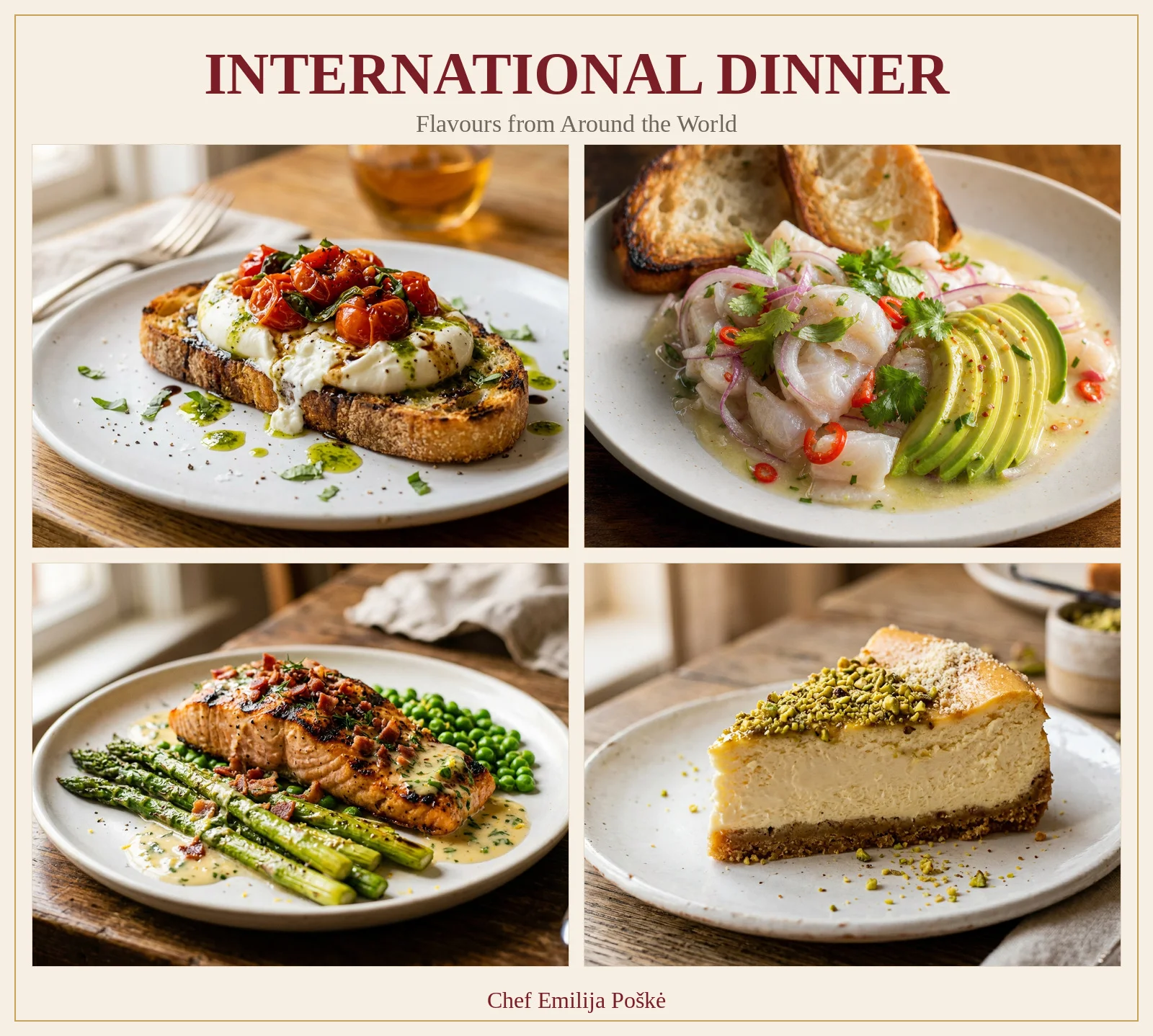 International Dinner Menu