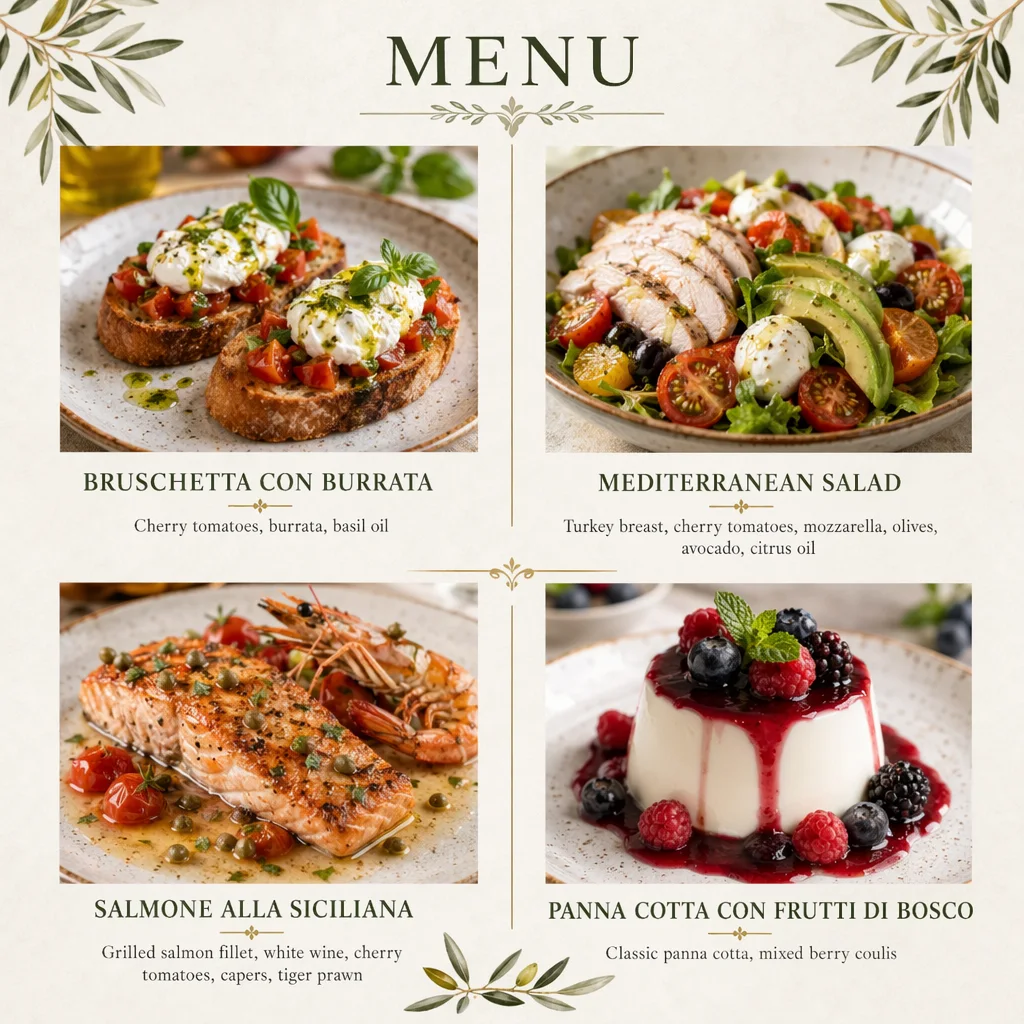 Italian Mediterranean Dinner