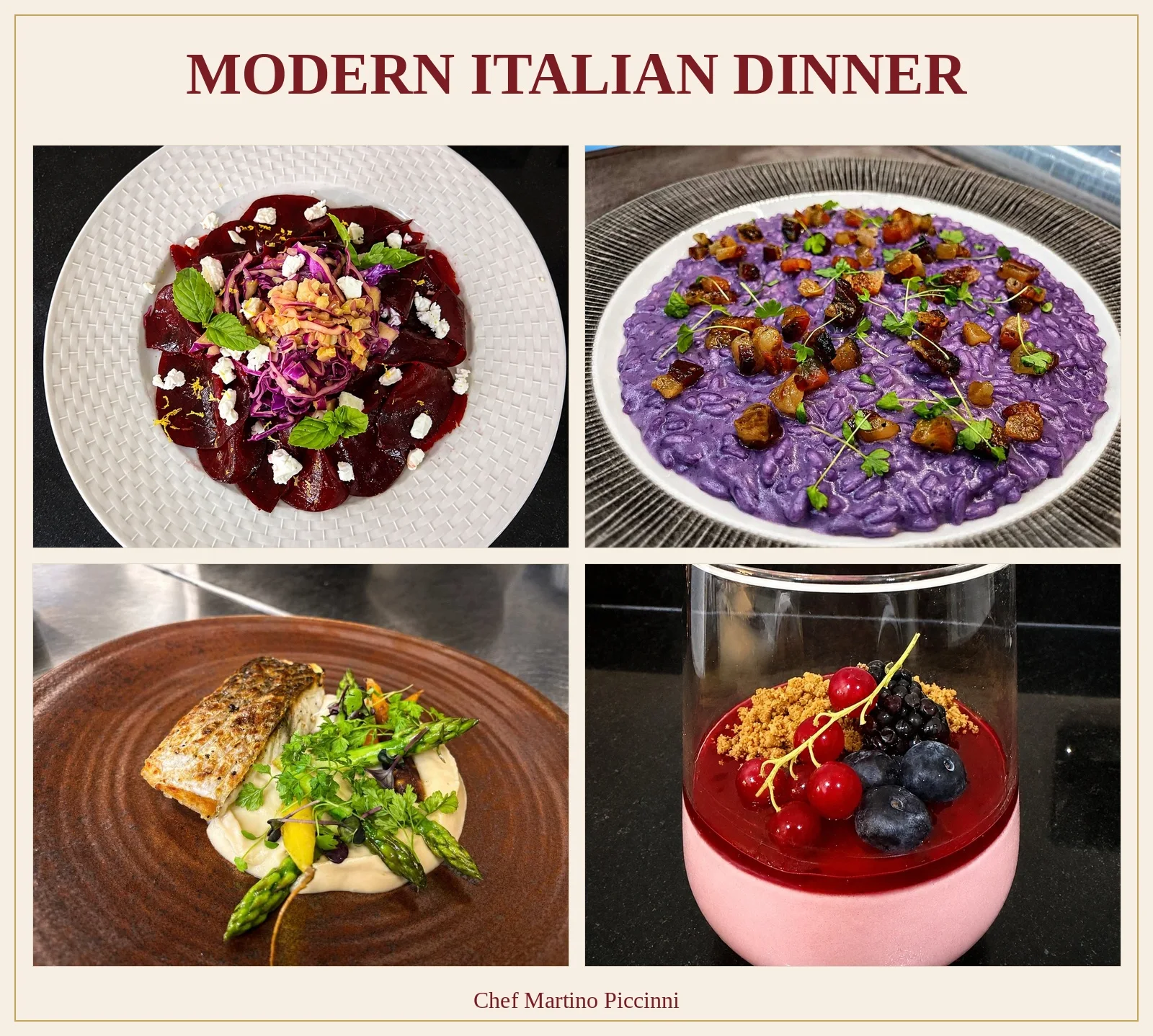 Modern Italian Dinner
