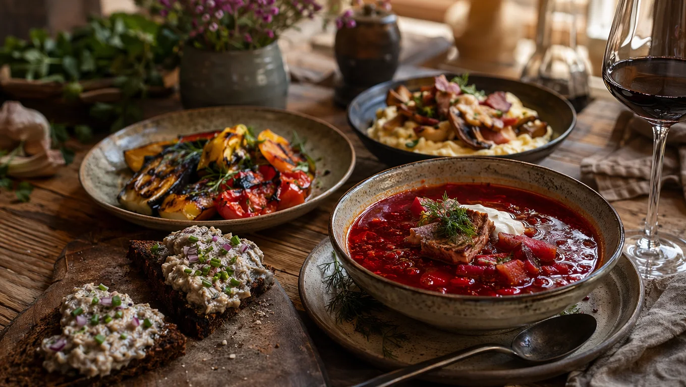 Ukrainian tasting menu