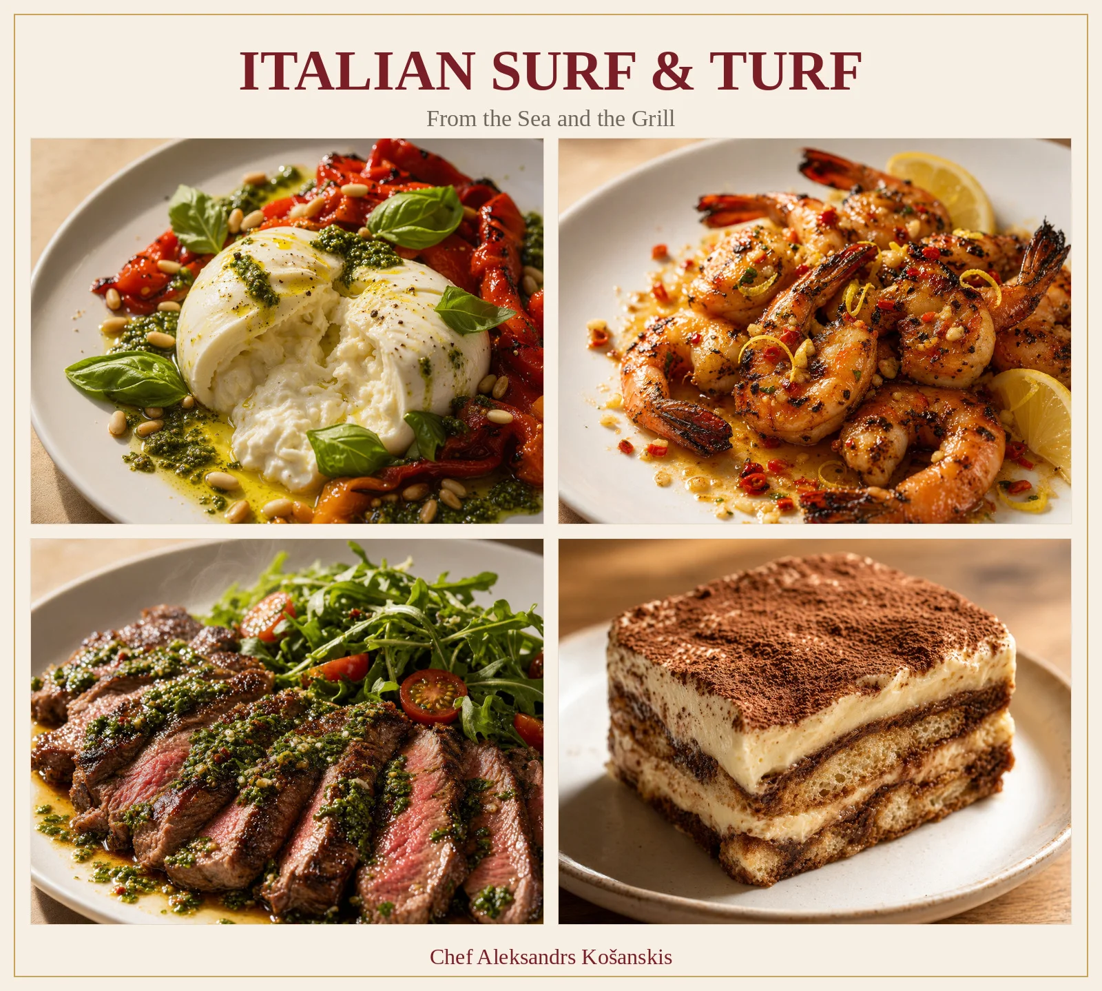 Italian Surf & Turf Menu
