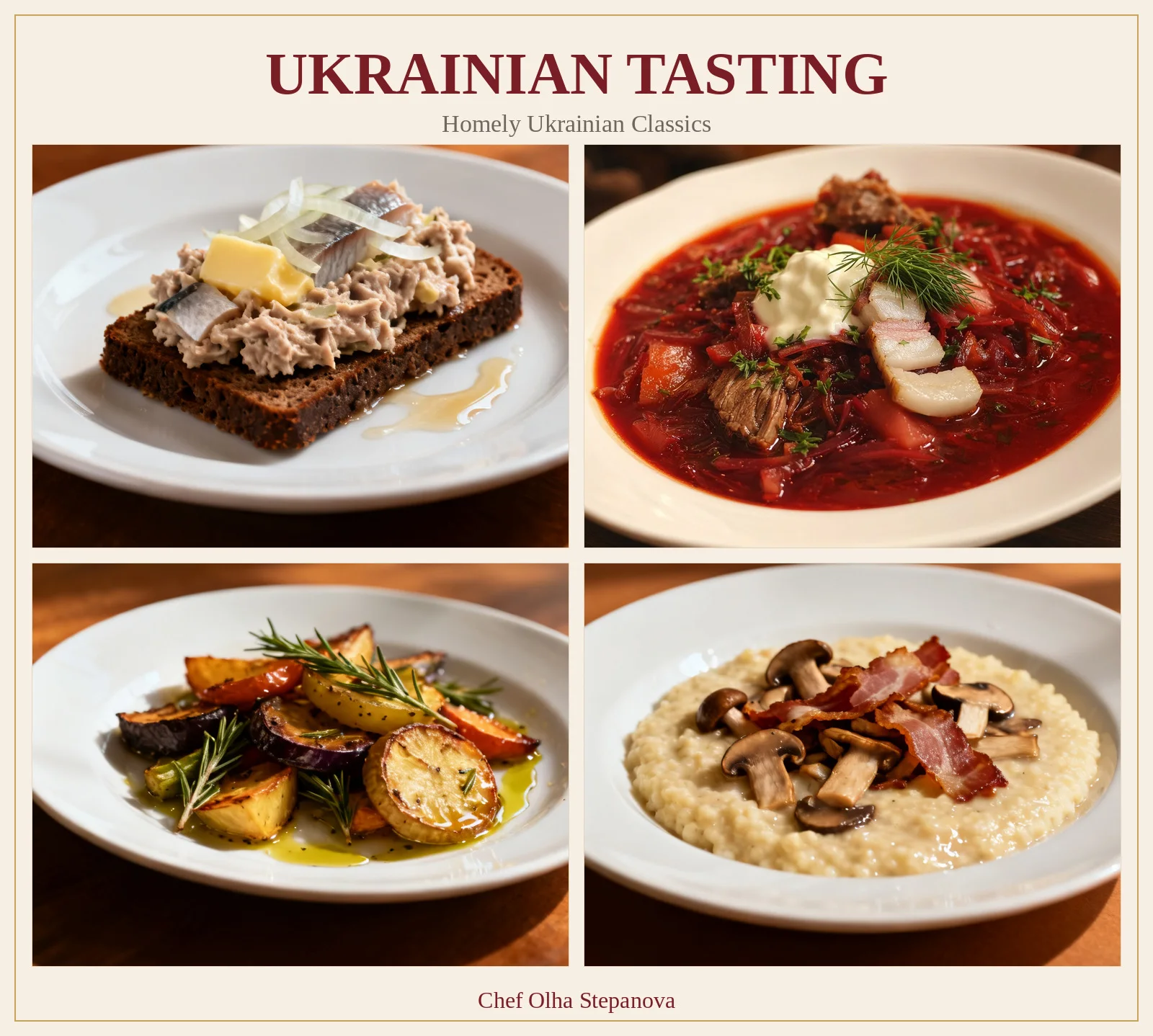 Ukrainian tasting menu